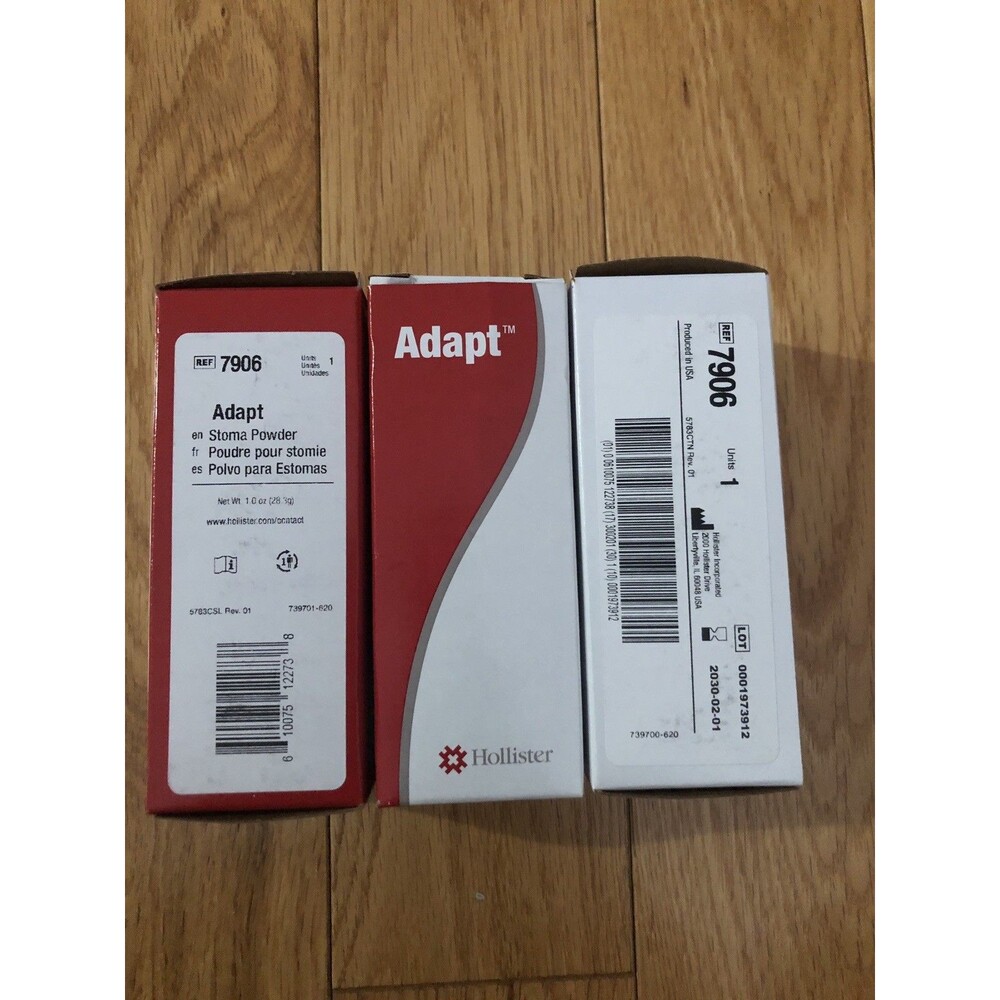 3 Boxes Hollister 7906 Adapt Stoma Powder 1 oz Bottles Made in USA‎ Exp 2030
